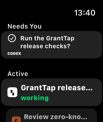 GrantTap Needs You on Apple Watch